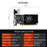 4GB DDR3 GT730/610 Video Card - HDMI/VGA/DVI Compatible.